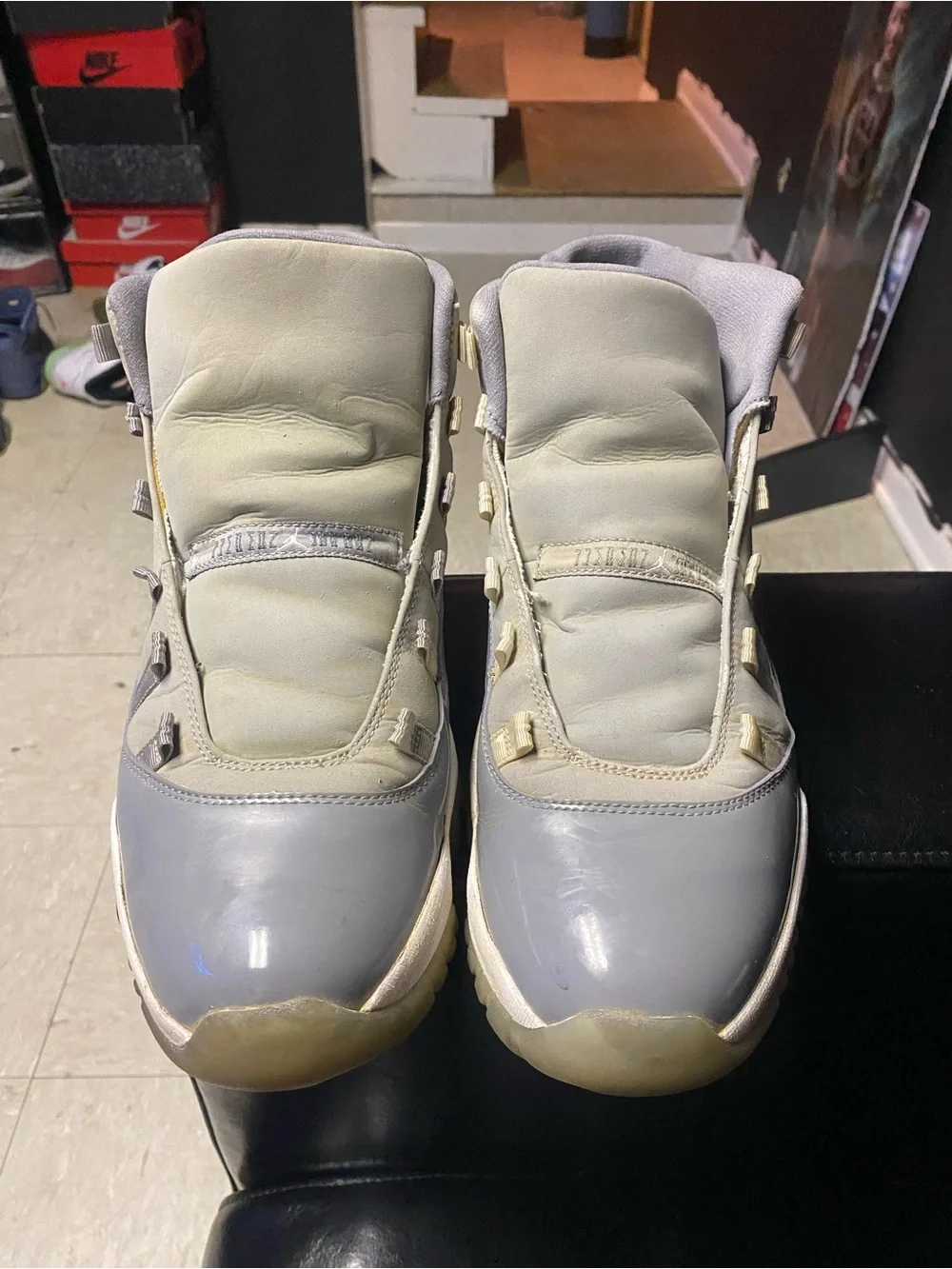Jordan Men’s Retro 11 “cool gray” High-Top Basketball Shoes